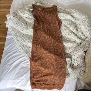 SUMMER MESH HIGH NECK TANK DRESS